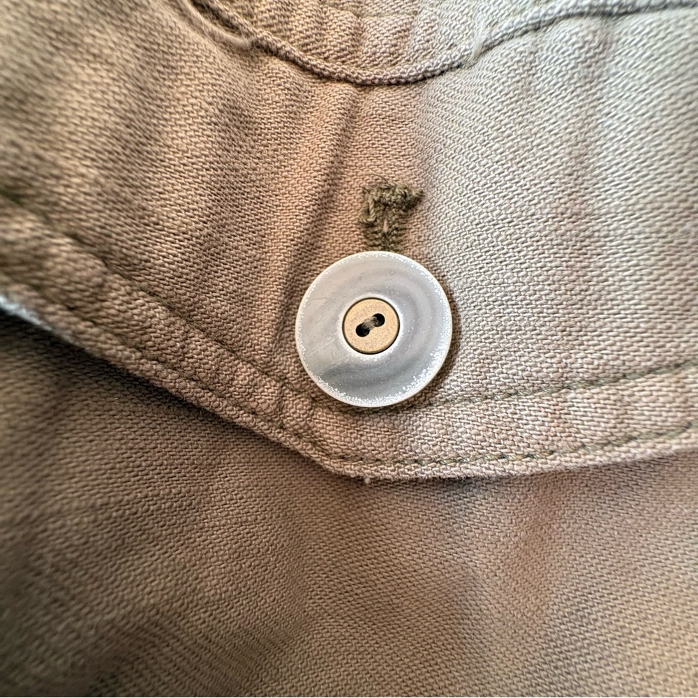 Free People Army “In Our Nature” Cargo Jacket Olive Green Utility Size S - Picture 8 of 9
